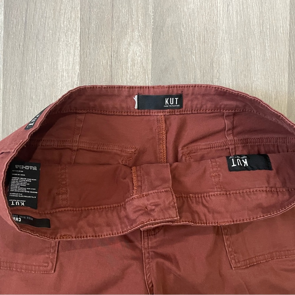 Kut From The Kloth Chris High Rise Joggers Pants in Nutmeg - Size 16 - Picture 5 of 9